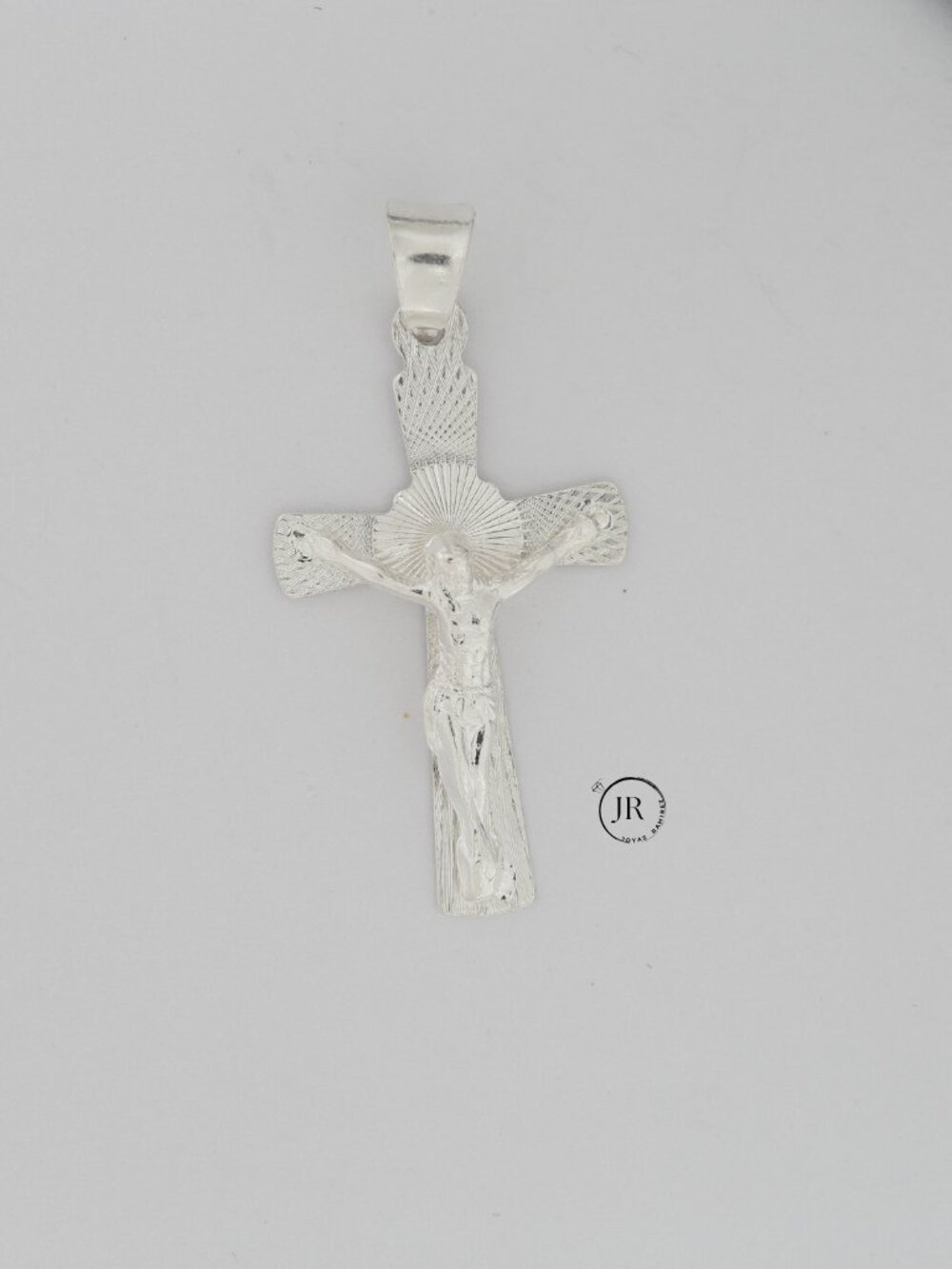 Solid 925 Sterling Silver Detailed Crucifix Pendant Jesus Religious Cross